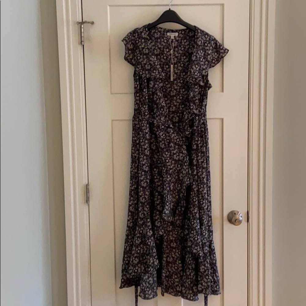 Max Mara Ruffle Wrap Sun Dress